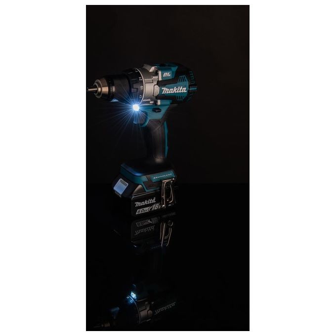 Makita DHP489RTJ LXT Trapano Avvitatore con Percussione Brushless 18V 110Nm 1800 rpm colore Nero Blu