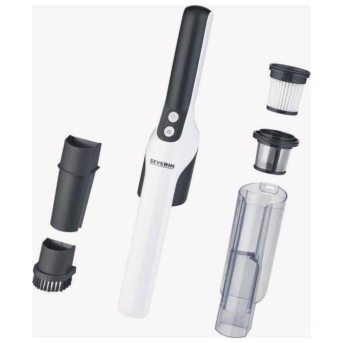 Severin HV7140 S'Power Aspirapolvere Senza Fili Senza Sacchetto 0,2 L Autonomia 30 min 120 W 79 dB colore Nero Bianco