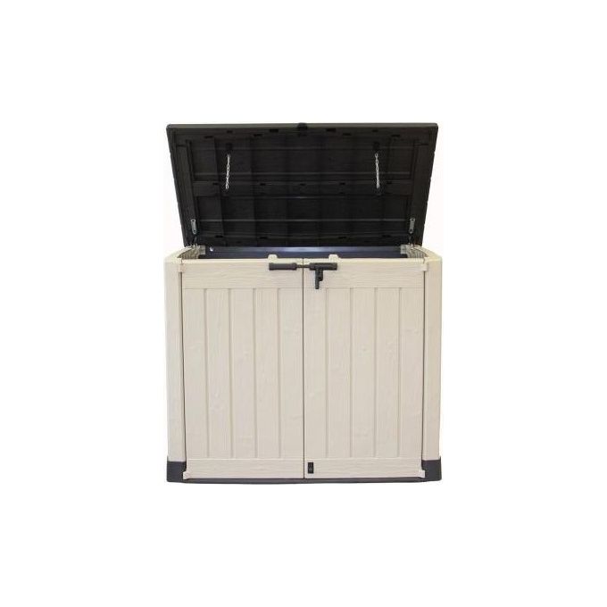 Keter Box Portattrezzi da esterno Store It Out Max in resina 145,5x82x125h - 1200 Lt Beige