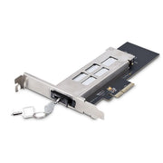 StarTech M2-REMOVABLE-PCIE-N1 Mobile Rack per SSD M.2 NVMe a PCIe x4 Installazione Senza Attrezzi Hot Swap Blocco con 2 Chiavi Incluse colore Argento e Nero