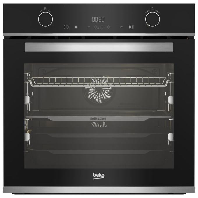 Beko 7768287623 bPRO500 Forno da incasso multifunzione 72 L Classe A+ SplitandCook AeroPerfect (59.4x56.7x59.5 cm) colore Acciaio inox