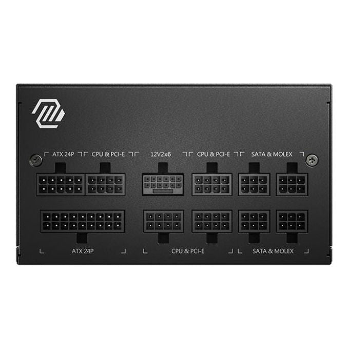 [ComeNuovo] MSI MAG A850GL PCIE5 Alimentatore, 850W 80 Plus Gold, completamente modulare, ATX 3.0, Supporta GPU PCIe 5.0, Ventola FDB 120mm, LLC Full-Bridge, cavi neri piatti - Garanzia 7 anni