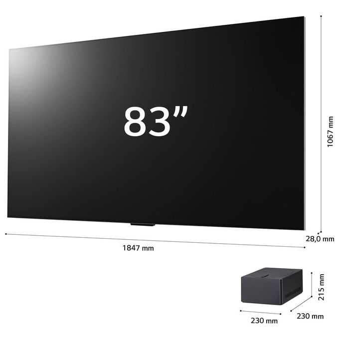 LG OLED83M39LA.APIM OLED evo TV Smart 4K Ultra HD 83'' Wi-Fi Bluetooth webOS 23 AI Sound Pro colore Nero