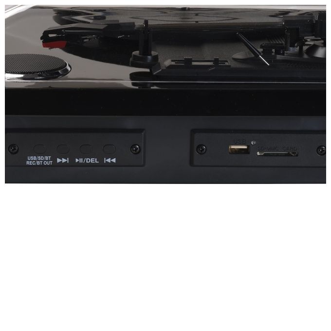 Denver VPL-230B Giradischi Semiautomatico 33 45 78 rpm Bluetooth USB SD Altoparlanti Integrati 2 W colore Nero