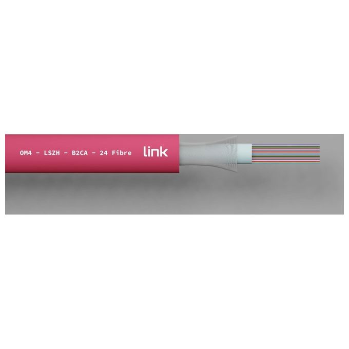 Link Cavo Fibra Ottica 24 Fibre Loose OM4 Antiroditore Lszh Classe B2ca al Metro