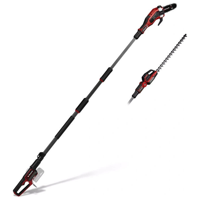Einhell 3410970 GP-HC 18-5020 Li T BL-Solo Utensile Multifunzione a Batteria 2 in 1 con Motore Brushless Tagliasiepi 50 cm Potatore 18 cm Manico Telescopico colore Nero
