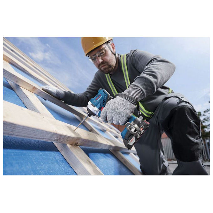 Bosch 0 601 9N2 020 GDR 18V-215 Professional Cacciavite a percussione 18 V 215 Nm 3300 giri-min colore Blu