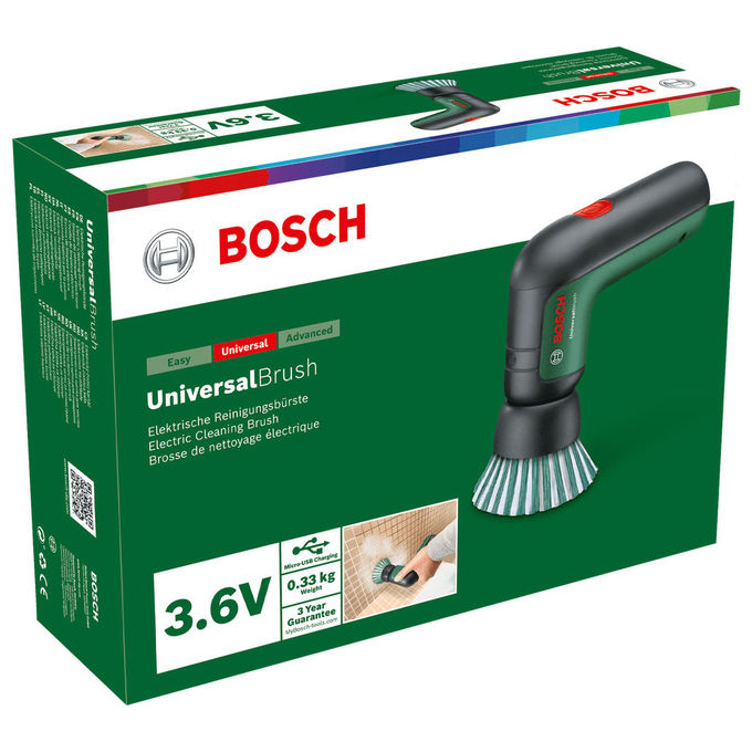 Bosch 06033E0000 UniversalBrush Spazzola Elettrica 3,6 V 1500 mAh IPX5 colore Nero