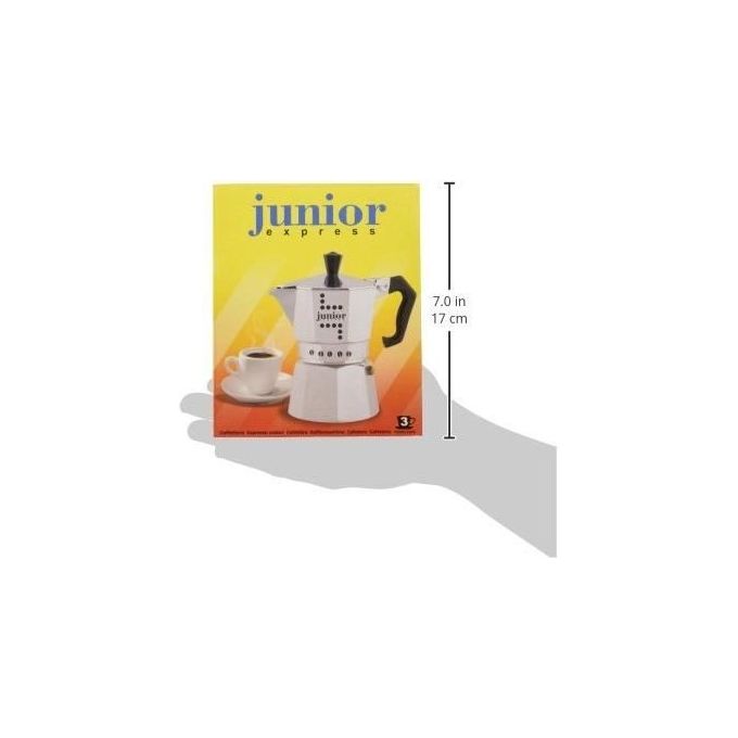 Bialetti Caffettiera Moka Junior 3 tazze in alluminio