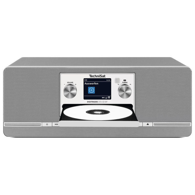 TechniSat DIGITRADIO 372 CD BT Radio da Cucina con DAB DAB+ FM Bluetooth 5.0 Lettore CD e Display TFT 6,1 cm colore Antracite Argento