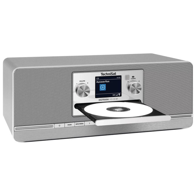 TechniSat DIGITRADIO 372 CD BT Radio da Cucina con DAB DAB+ FM Bluetooth 5.0 Lettore CD e Display TFT 6,1 cm colore Antracite Argento