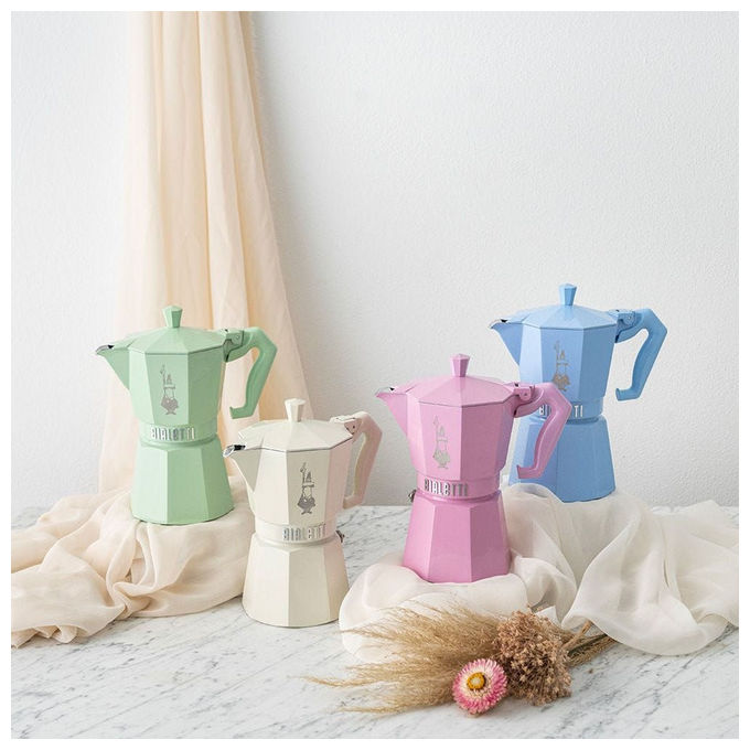Bialetti 0009059 Moka Exclusive Moka 3 tazze Alluminio Termoplastica colore Crema (colore)