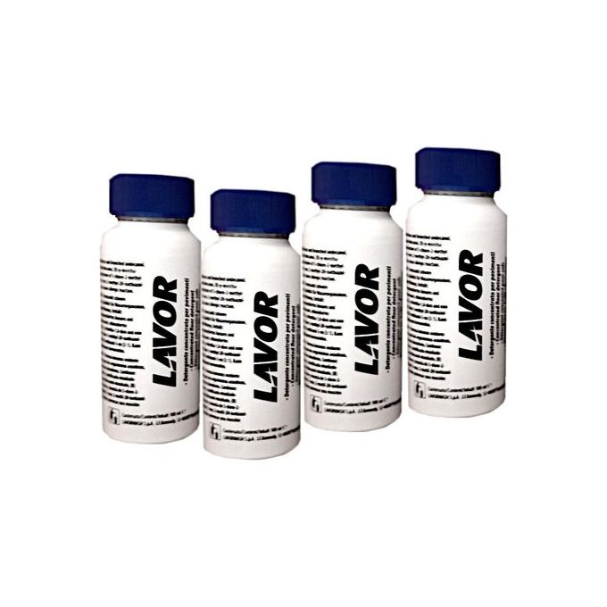 Lavor 00100037 Detergente Concentrato per Lavasciuga Pavimenti Sprinter 4 Flaconi da 100 ml