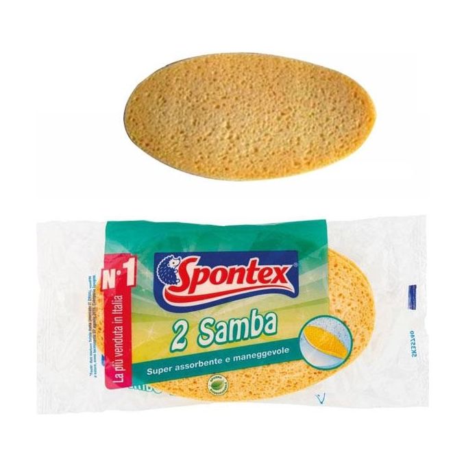 Spontex Spugna Cellulosa Ovale Samba pz 2 Spontex
