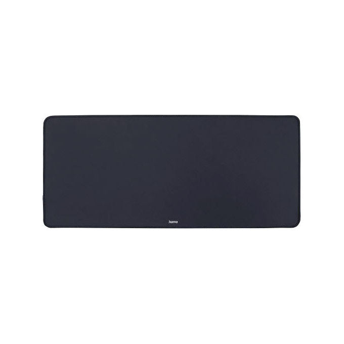 Hama 00126877 Business XL Tappetino per Mouse 70x30 cm Superficie Tessuto Fondo Antiscivolo Bordi Cuciti colore Nero