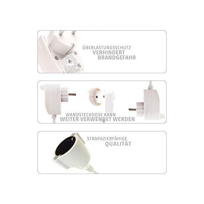 Rev Prolunga Powersplit 5mt Bianco