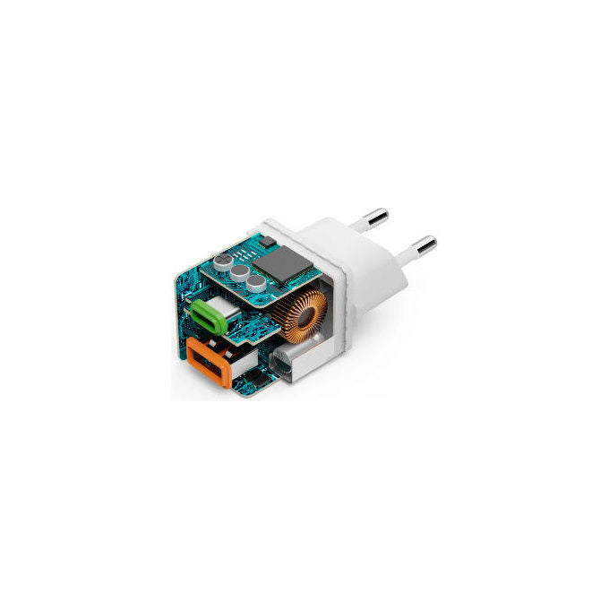 Hama 00201991 Caricatore da Rete Fast Charge USB-C USB-A 20 W Power Delivery Quick Charge colore Bianco