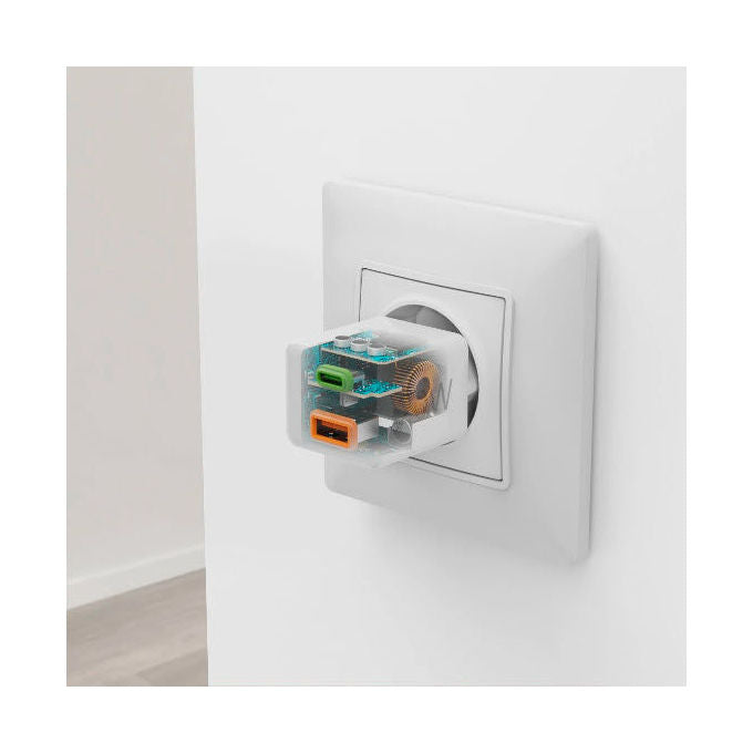 Hama 00201991 Caricatore da Rete Fast Charge USB-C USB-A 20 W Power Delivery Quick Charge colore Bianco