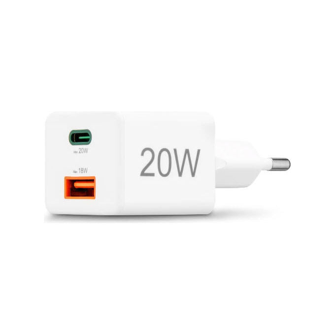 Hama 00201991 Caricatore da Rete Fast Charge USB-C USB-A 20 W Power Delivery Quick Charge colore Bianco