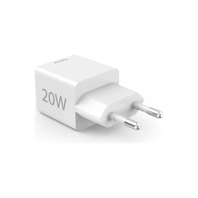 Hama 00201991 Caricatore da Rete Fast Charge USB-C USB-A 20 W Power Delivery Quick Charge colore Bianco
