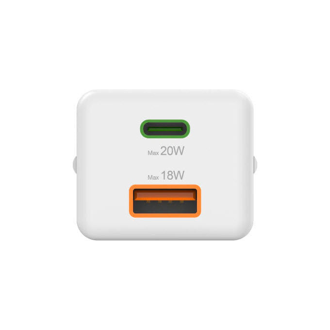 Hama 00201991 Caricatore da Rete Fast Charge USB-C USB-A 20 W Power Delivery Quick Charge colore Bianco