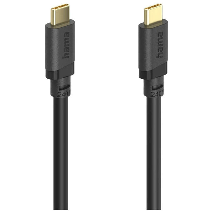 Hama 00202008 Cavo USB-C USB 3.2 Gen1 5 Gbps 240 W 0,75 m colore Nero