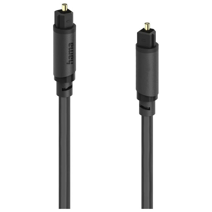 Hama 00202017 Cavo Audio Ottico Toslink Maschio Maschio 3 m contatti dorati colore Nero