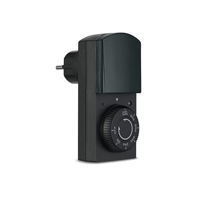 Rev Presa Temporizzata IP44 Nero-Verde