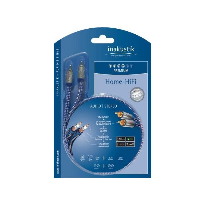 In-Akustik Premium Audio Cavo Cinch - Cinch 5mt
