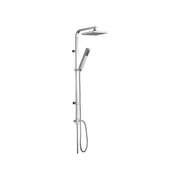 Idro Bric SCACOL0042CR Kube Colonna doccia in ottone cromato lucido con soffione 20x20 cm e doccetta 1 getto anticalcare colore Cromo