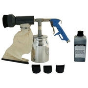 Walmec 0060150 Mistral Pistola Sabbiatura Kit serbatoio alluminio 1000 cc 3 ugelli gomma pressione 5,0 8,0 bar 2,2 Kg