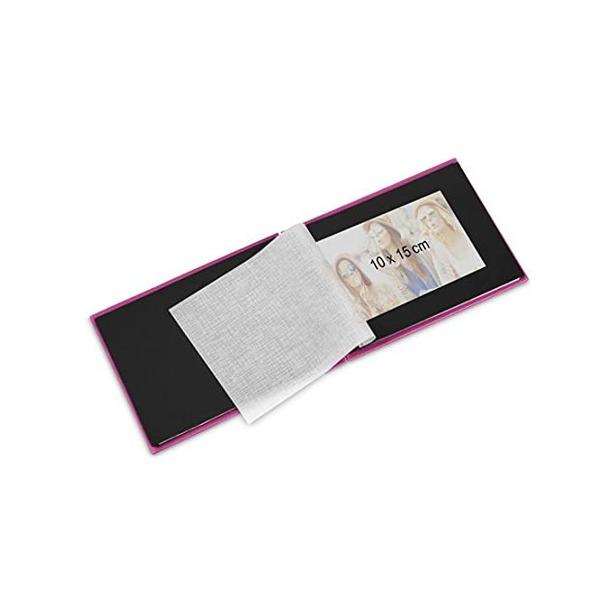 Hama Fine Art Album Fotografico e Portalistino a Spirale Verde 24x17cm 50 Pagine Nere