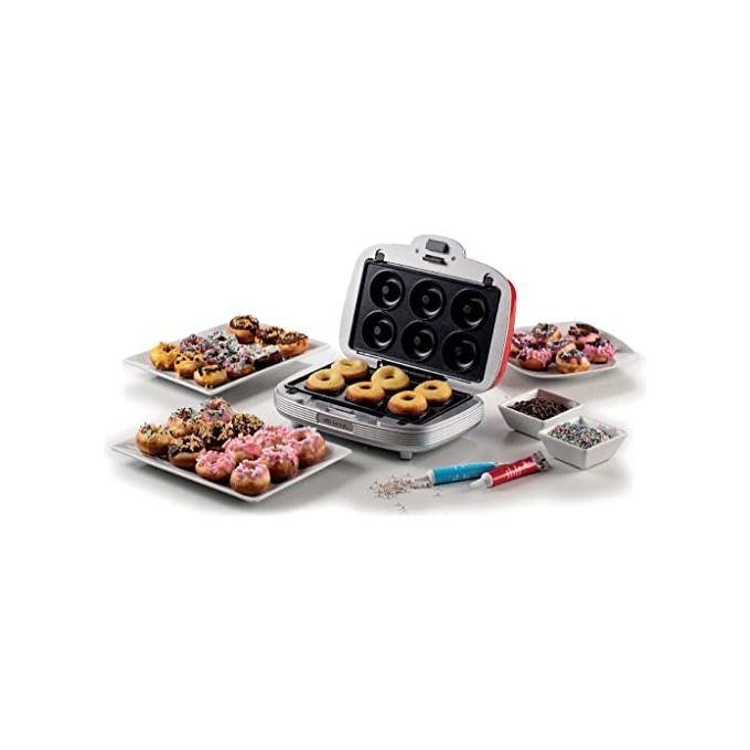 Ariete 00C197201AR0 Party Time Piastra Elettrica Multifunzione 700W 3 Piastre Antiaderenti Intercambiabili Muffin Donuts Sandwich colore Azzurro