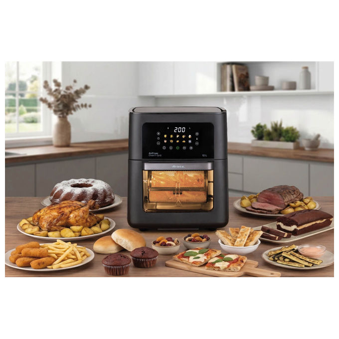 Ariete 00C464100AR0 Friggitrice ad aria 12 L 1800 W 10 programmi preimpostati Display digitale touch colore Nero