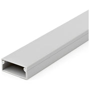 StarTech.com CBMWD3816 Canalina per la Gestione dei Cavi in PVC con Coperchio Singolo Canale 38 mm L x 16 mm H Lunghezza 2 m per Rete e Alimentazione Fino a 30 Cavi UL94-V0 M1 Fire Rated colore Grigio