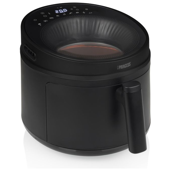 Princess 01.182270.01.001 Friggitrice ad aria 5 L 1500 W 8 Programmi Display LCD Tecnologia Ciclonica colore Nero