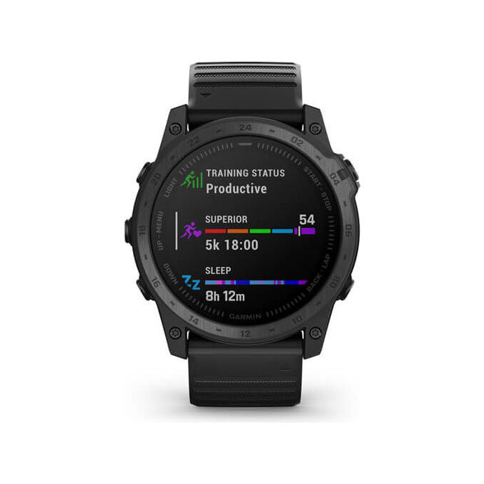 Garmin 010-02704-01 Tactix 7 Orologio GPS Tattico Avanzato con Display MIP 1.4'' 280 x 280 pixel Batteria Fino a 28 Giorni GPS GLONASS Galileo Wi-Fi Bluetooth Sapphire colore Nero