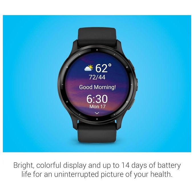 Garmin 010-02784-01 Venu 3 Smartwatch AMOLED 1.4'' 45mm GPS Cardio SpO2 Autonomia 14 giorni colore Nero