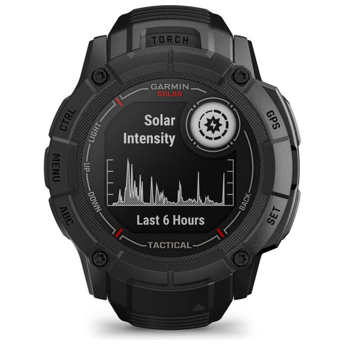 Garmin 010-02805-03 Instinct 2X Solar Tactical Edition Smartwatch GPS 150 h batteria 10 ATM resistente all'acqua colore Nero