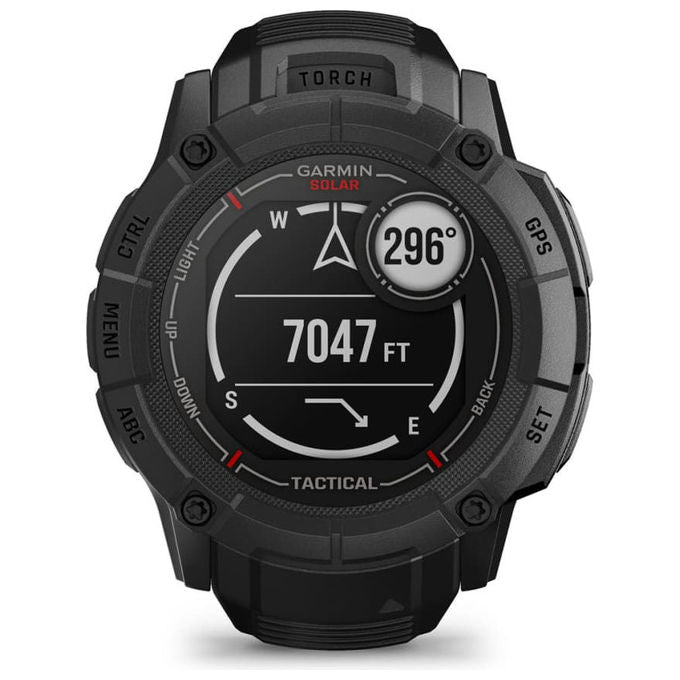 Garmin 010-02805-03 Instinct 2X Solar Tactical Edition Smartwatch GPS 150 h batteria 10 ATM resistente all'acqua colore Nero