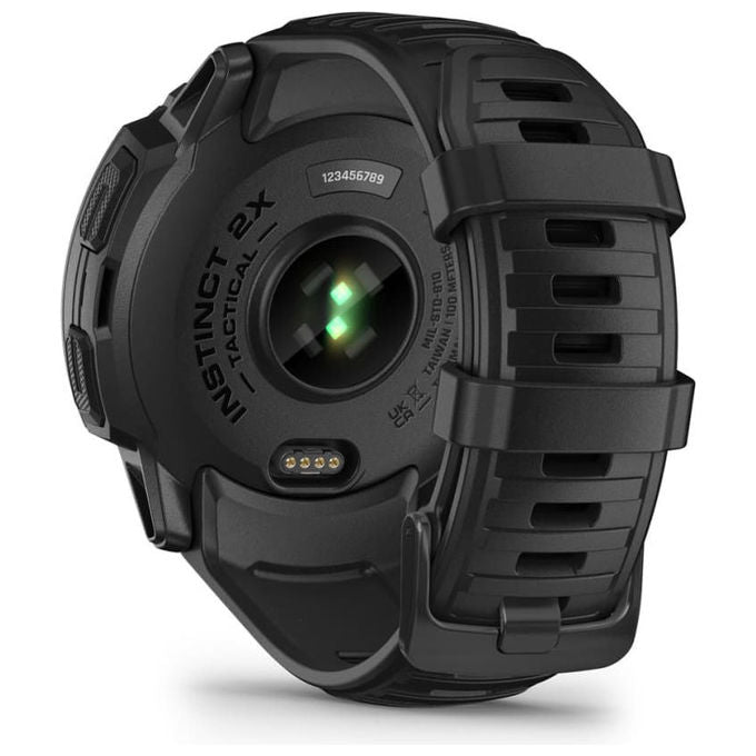 Garmin 010-02805-03 Instinct 2X Solar Tactical Edition Smartwatch GPS 150 h batteria 10 ATM resistente all'acqua colore Nero