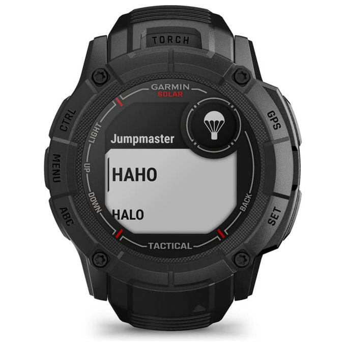 Garmin 010-02805-03 Instinct 2X Solar Tactical Edition Smartwatch GPS 150 h batteria 10 ATM resistente all'acqua colore Nero