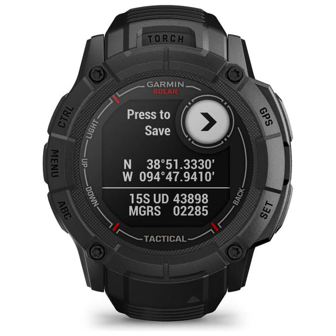Garmin 010-02805-03 Instinct 2X Solar Tactical Edition Smartwatch GPS 150 h batteria 10 ATM resistente all'acqua colore Nero