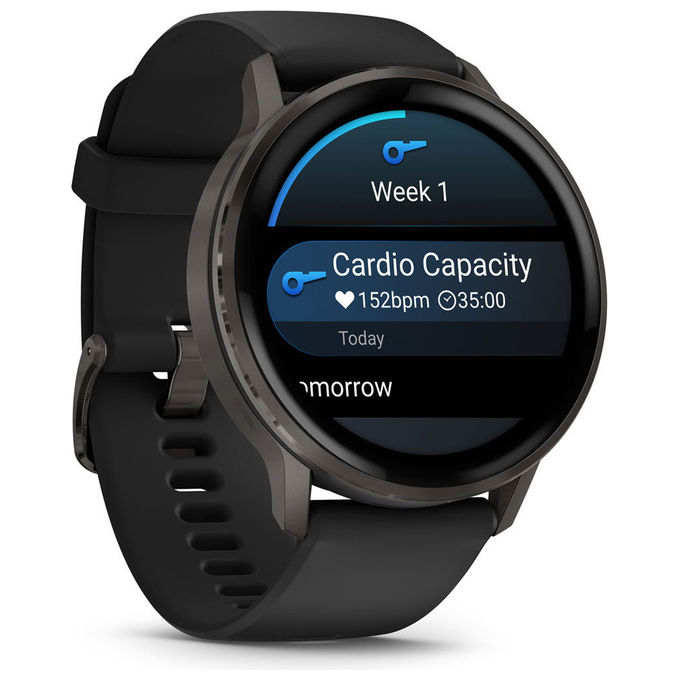 Garmin 010-03014-00 Venu 4 Smartwatch GPS 45mm con batteria fino a 12 giorni frequenza cardiaca continua monitoraggio sonno Body Battery colore Nero