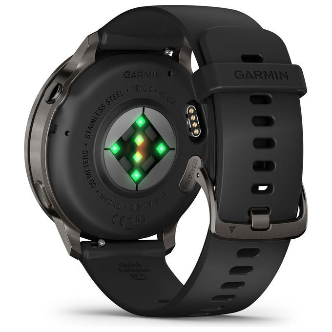 Garmin 010-03014-00 Venu 4 Smartwatch GPS 45mm con batteria fino a 12 giorni frequenza cardiaca continua monitoraggio sonno Body Battery colore Nero