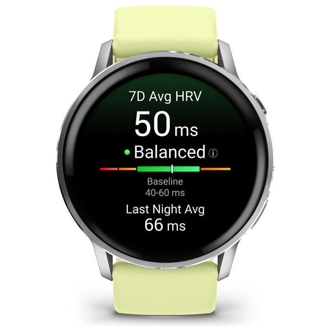 Garmin 010-03014-02 Venu Smartwatch 45 mm AMOLED 454 x 454 Pixel 8 GB GPS Wi-Fi colore Argento