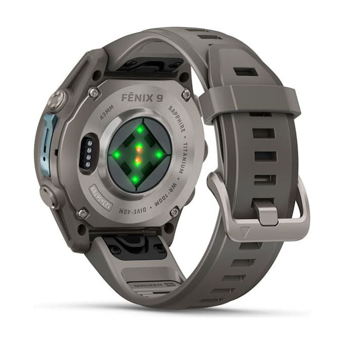 Garmin 010-04761-11 f?nix 9 Smartwatch AMOLED 43 mm Titanio con GPS Wi-Fi 64 GB colore Titanio