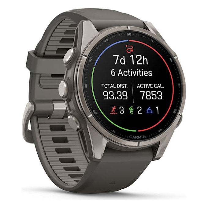 Garmin 010-04761-11 f?nix 9 Smartwatch AMOLED 43 mm Titanio con GPS Wi-Fi 64 GB colore Titanio