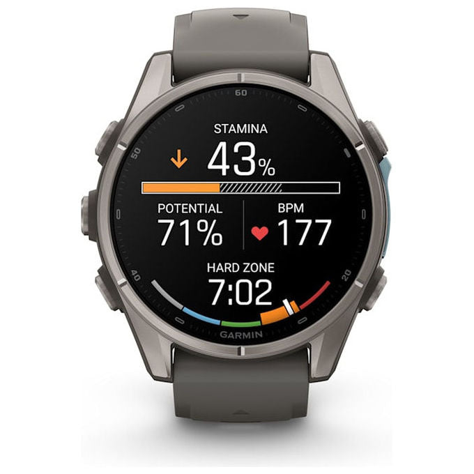 Garmin 010-04761-11 f?nix 9 Smartwatch AMOLED 43 mm Titanio con GPS Wi-Fi 64 GB colore Titanio