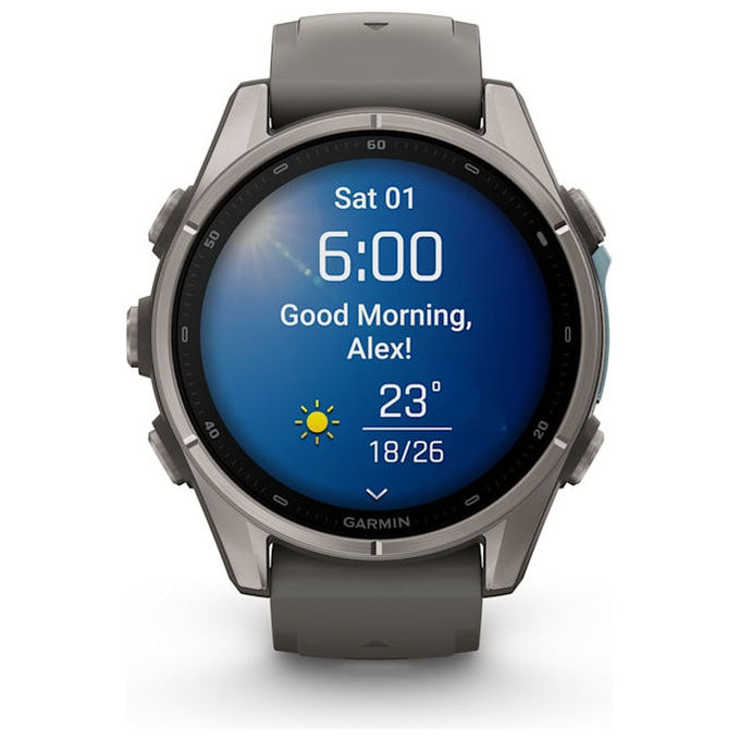 Garmin 010-04761-11 f?nix 9 Smartwatch AMOLED 43 mm Titanio con GPS Wi-Fi 64 GB colore Titanio